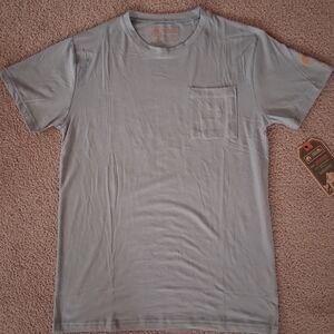 Men's Casual Light Blue Pocket Tee